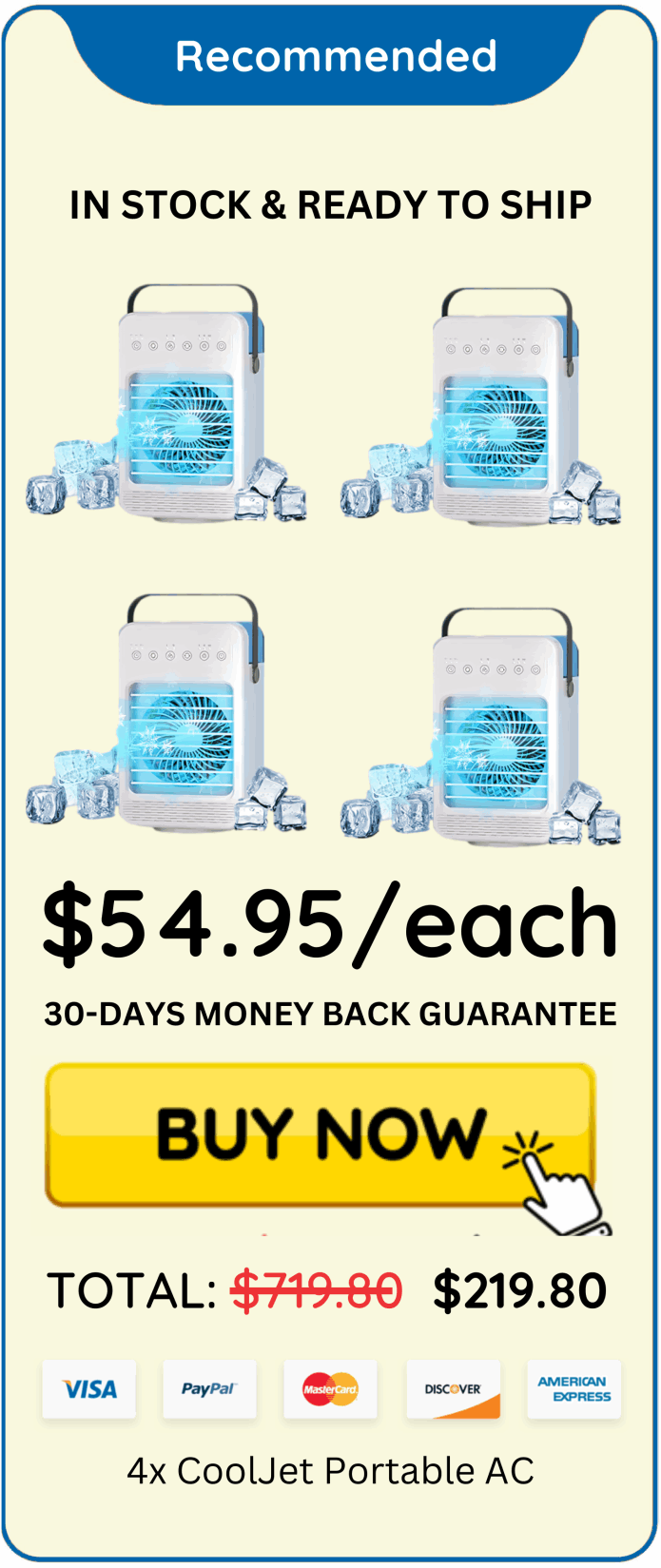 CoolJet Portable AC offer price 